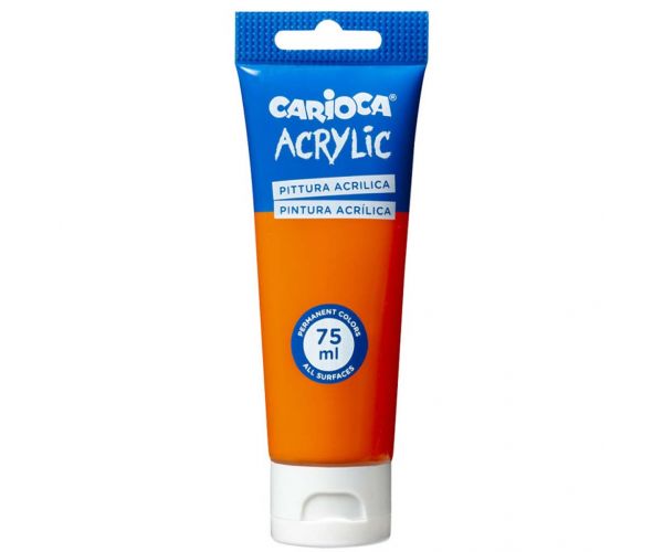 Vopsea acrilică 75ml portocalie - Carioca