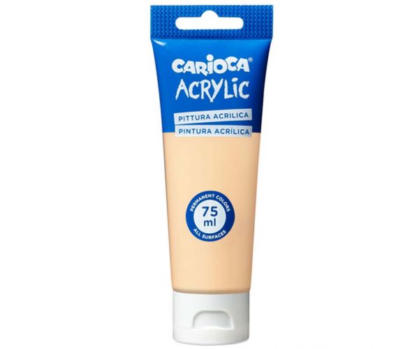 Vopsea acrilică de 75 ml în culoarea roz somon - Carioca