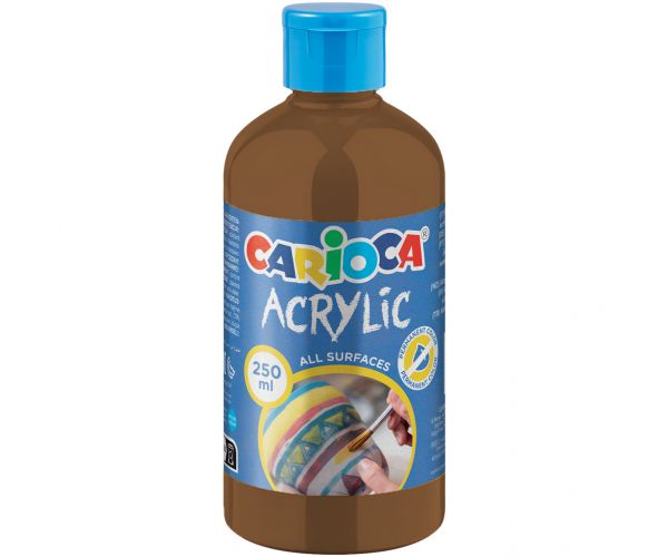 Vopsea acrilică maro 250 ml - Carioca