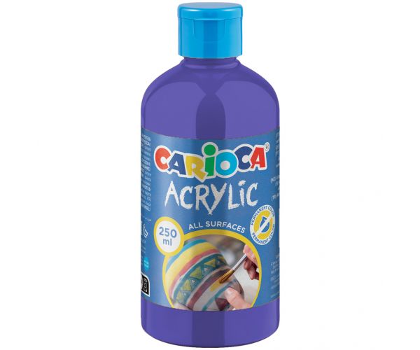 Vopsea acrilică mov 250 ml - Carioca