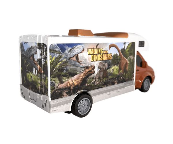 RC Távirányítós Walking with Dinosaurus lakóautó fénnyel 27MHz 1/32-es méretarány 25cm