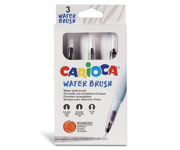 Water Brush set pensulă 3 bucăți - Carioca