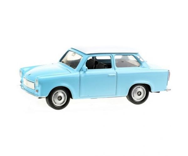 Welly: Mașinuță metalică Trabant, model disponibil în mai multe variante, scară 1/64