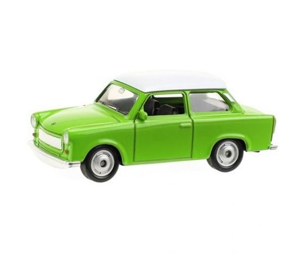 Welly: Mașinuță metalică Trabant, model disponibil în mai multe variante, scară 1/64