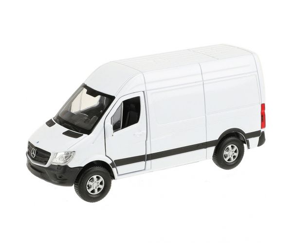 Welly: Model de mașinuță din metal Mercedes-Benz Sprinter, disponibil în mai multe variante, 11 cm