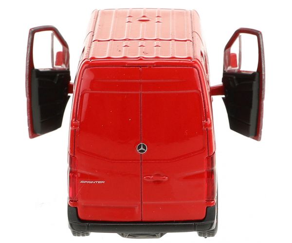 Welly: Model de mașinuță din metal Mercedes-Benz Sprinter, disponibil în mai multe variante, 11 cm