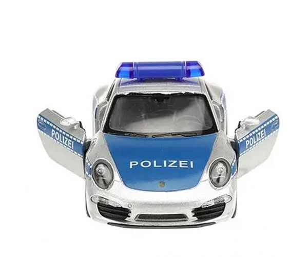 Welly: Porsche 911 mașinuță metalică de poliție, 11 cm