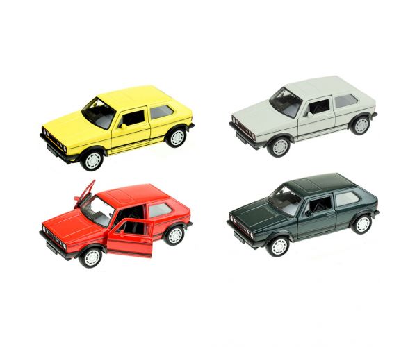 Welly: model de mașinuță metalică Volkswagen Golf I GTI, în mai multe variante, 11 cm