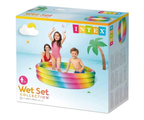 Wild Geometry bazin gonflabil cu 3 inele 147x35 cm - Intex