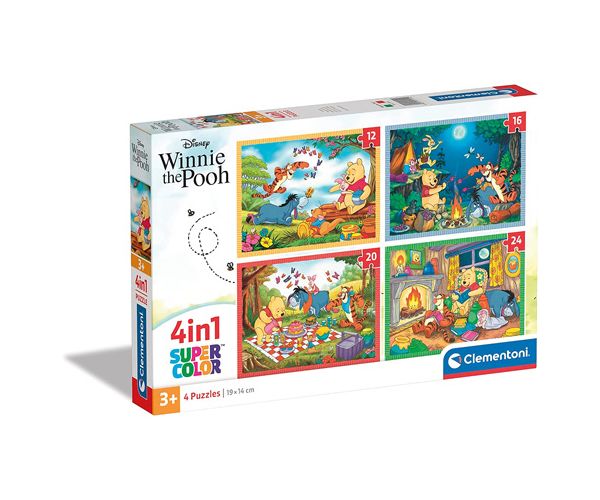 Winnie the Pooh 4 in 1 puzzle - Clementoni
