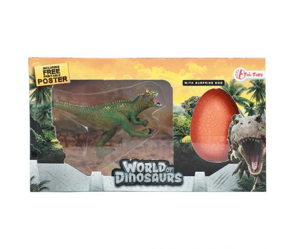 World of Dinosaurs figurină de dinozaur cu ou surpriză