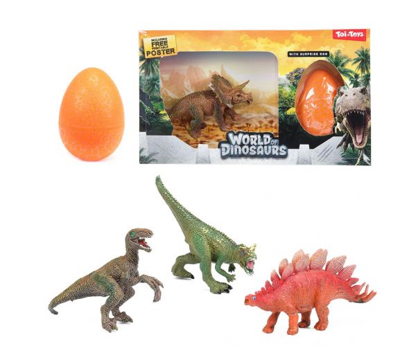 World of Dinosaurs figurină de dinozaur cu ou surpriză