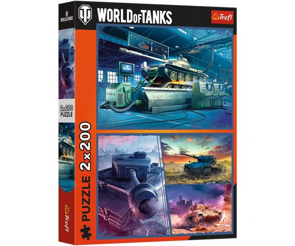 World of Tanks puzzle 2x200 de piese - Trefl