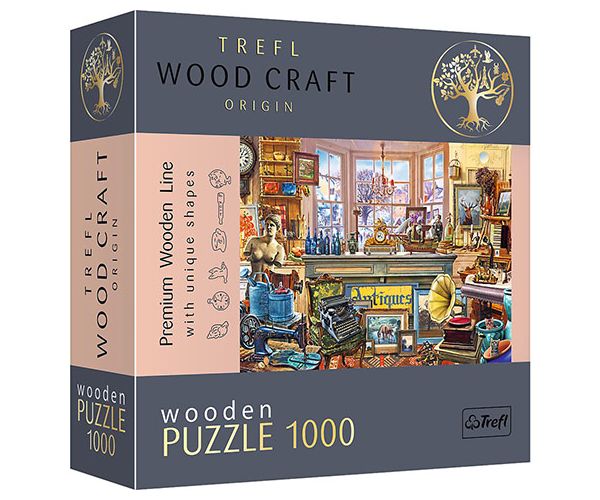 Wood Craft: Antikvárium 1000 db-os puzzle - Trefl