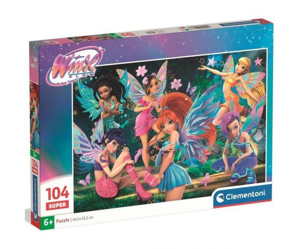 Zânele Winx Club Puzzle Super 104 piese - Clementoni